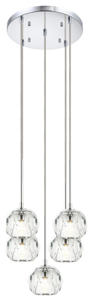 Matteo Lighting C61435CH Pendant, Chrome Finish