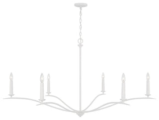 Capital Lighting 450661 Grady 6 Light 57"W Taper Candle Style - Matte Brass