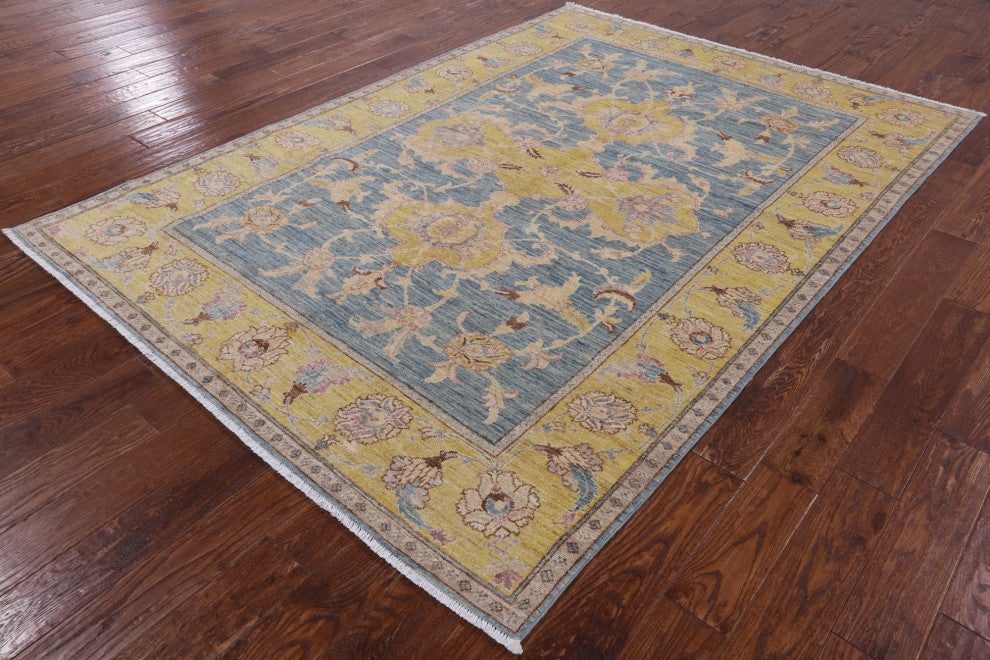 6' 3" X 8' 10" Peshawar Handmade Rug Q4391