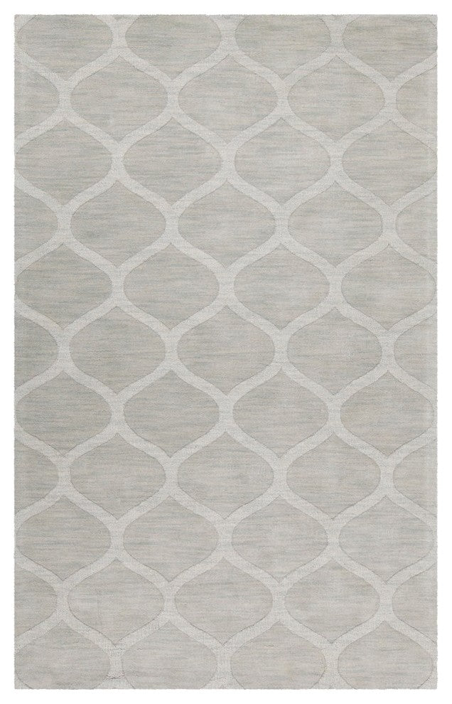 Mystica Contemporary Area Rug, Gray, 8' Round