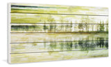"Tree Tree" Painting Print on White Wood, 24"x12"