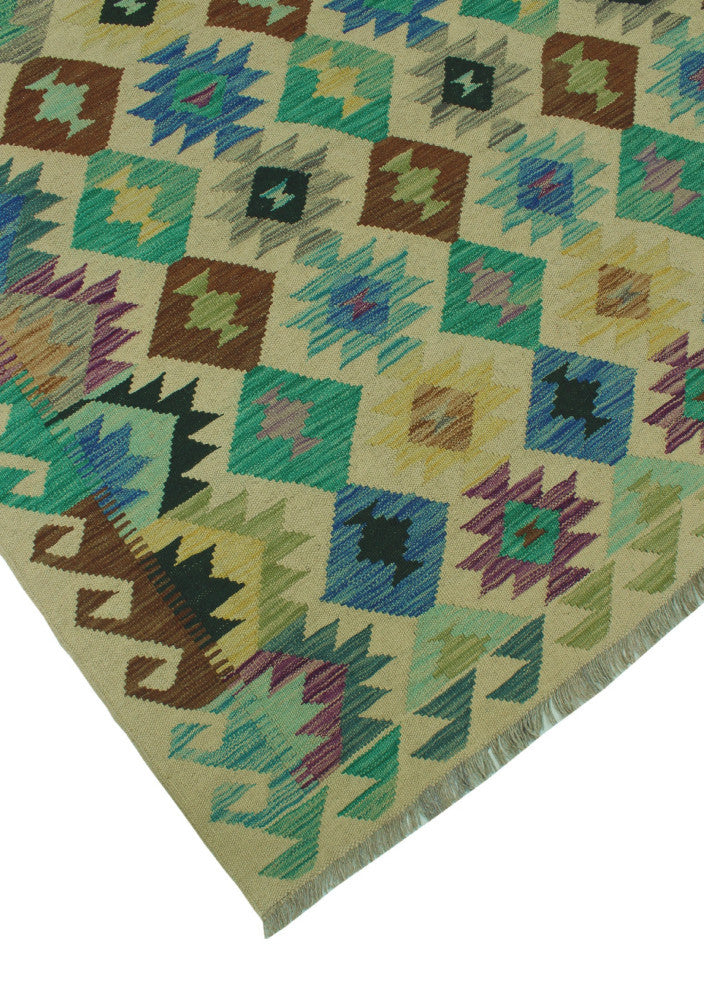 Winchester Kilim Hasib Beige Rug, 6'7x9'8