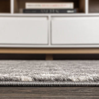 Aksil Moroccan Beni Souk Area Rug, Gray/Cream, 5 X 8