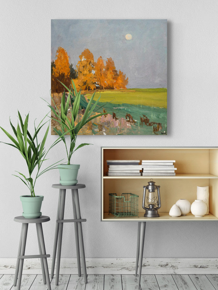 "Nature's Beauty" Painting Print on Wrapped Canvas, 40x40