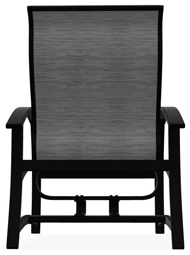 Belle Isle Sling Outdoor Hidden Motion Lounge Chair, Collect Charcoal/Black