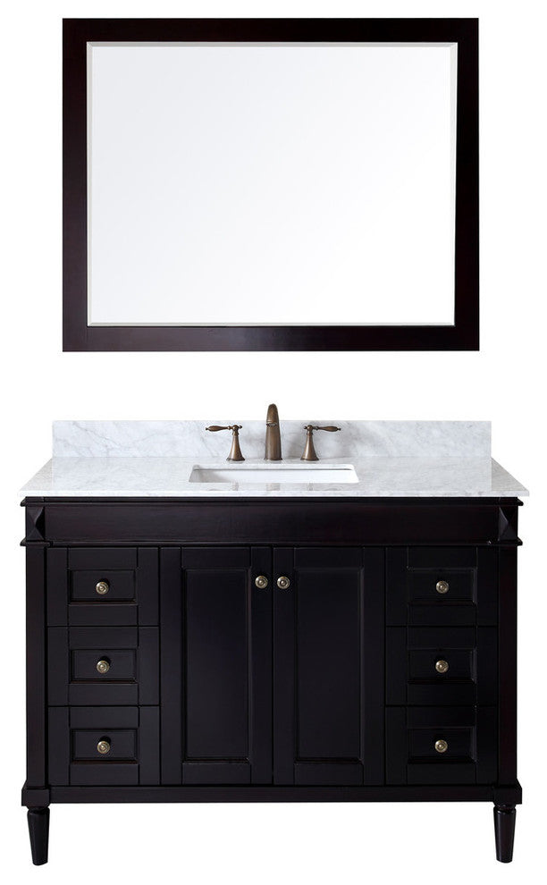 Tiffany 48" Single Bathroom Vanity Set, Espresso