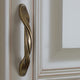 3" Center Twist Pull, Set of 3, Antique Brass