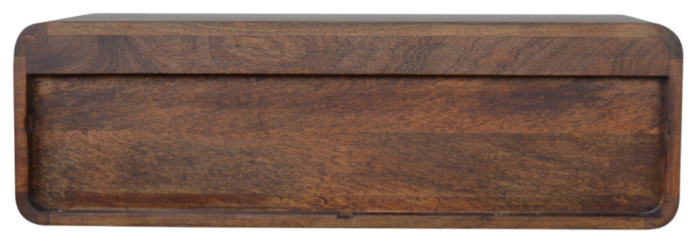Floating Chestnut Open Console