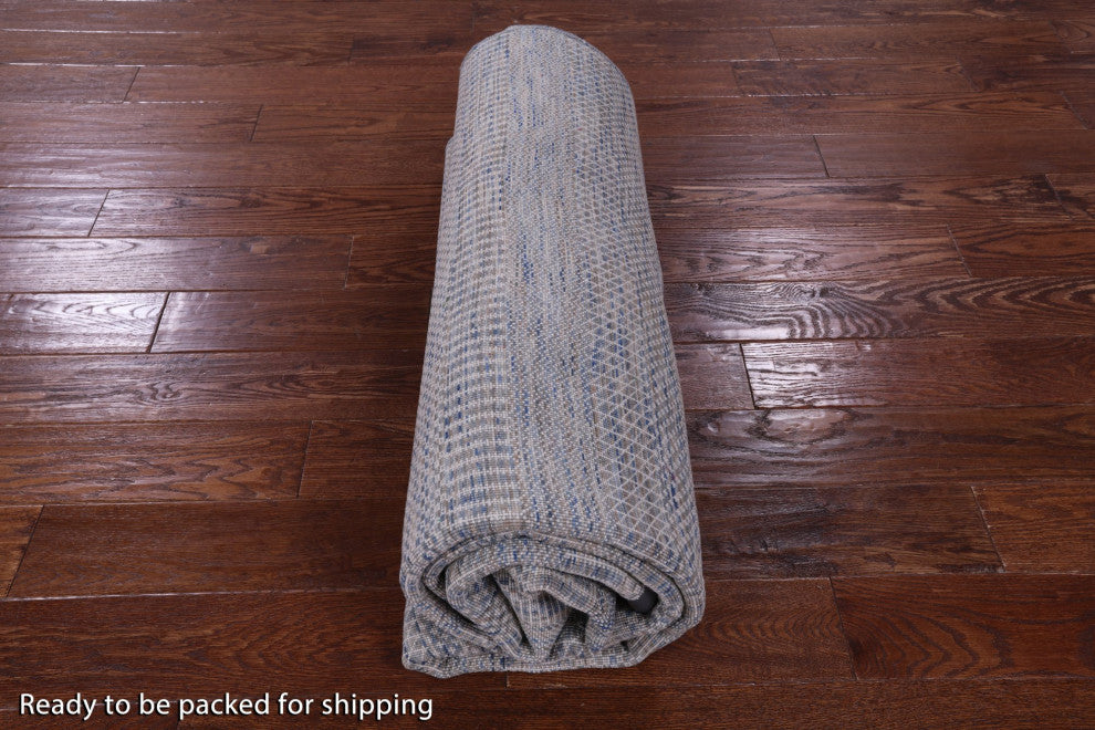 Handmade Savannah Grass Wool and Silk Rug 6' 1" X 8' 11" Q11940