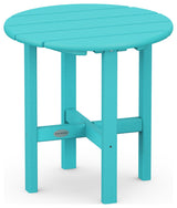 Polywood Round 18" Side Table, Aruba
