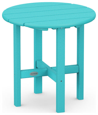 Polywood Round 18" Side Table, Aruba