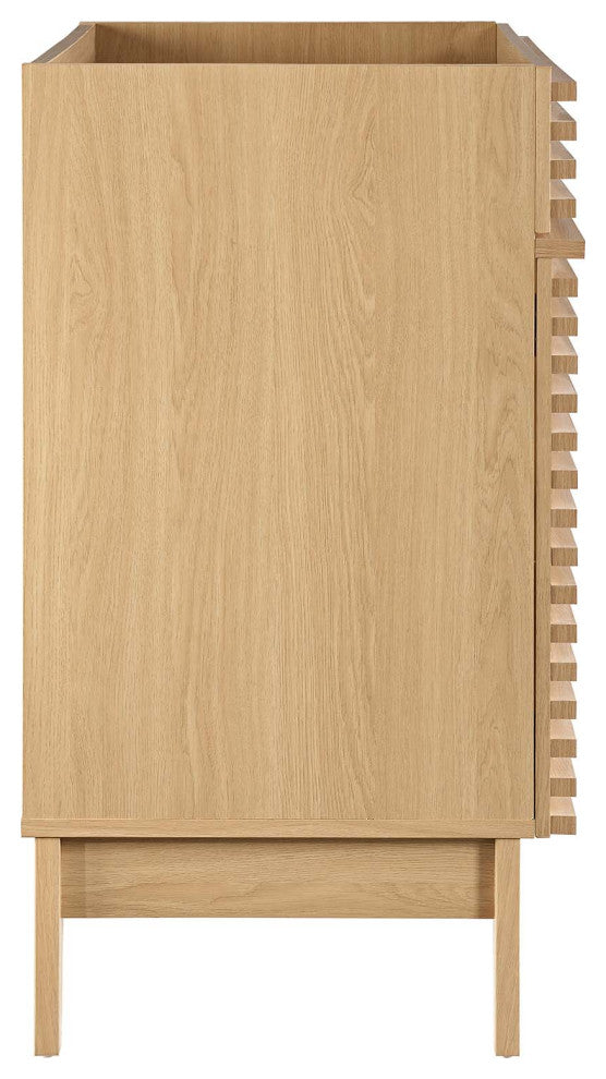 Render 36" Bathroom Vanity Cabinet, Oak