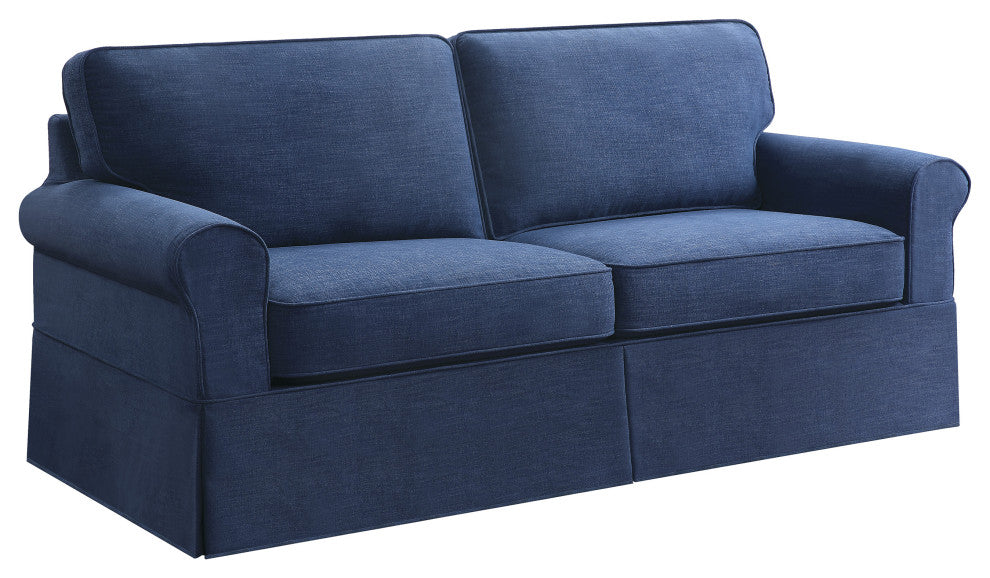 Ashton Slip Cover Sofa, Navy