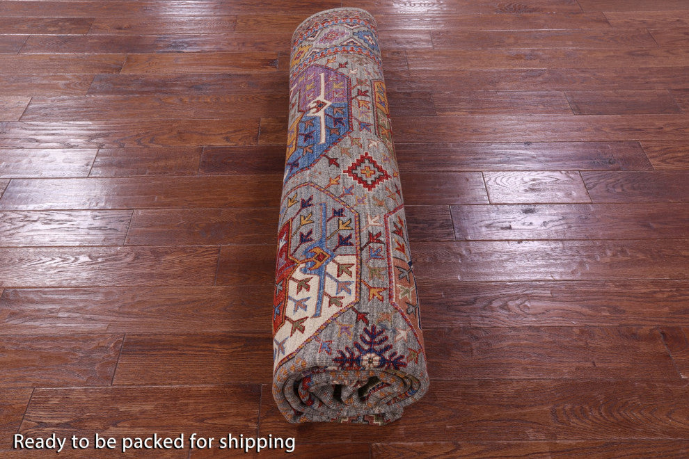 Hand Knotted Bokhara Wool Rug 8' 3" X 10' 1" - Q12426