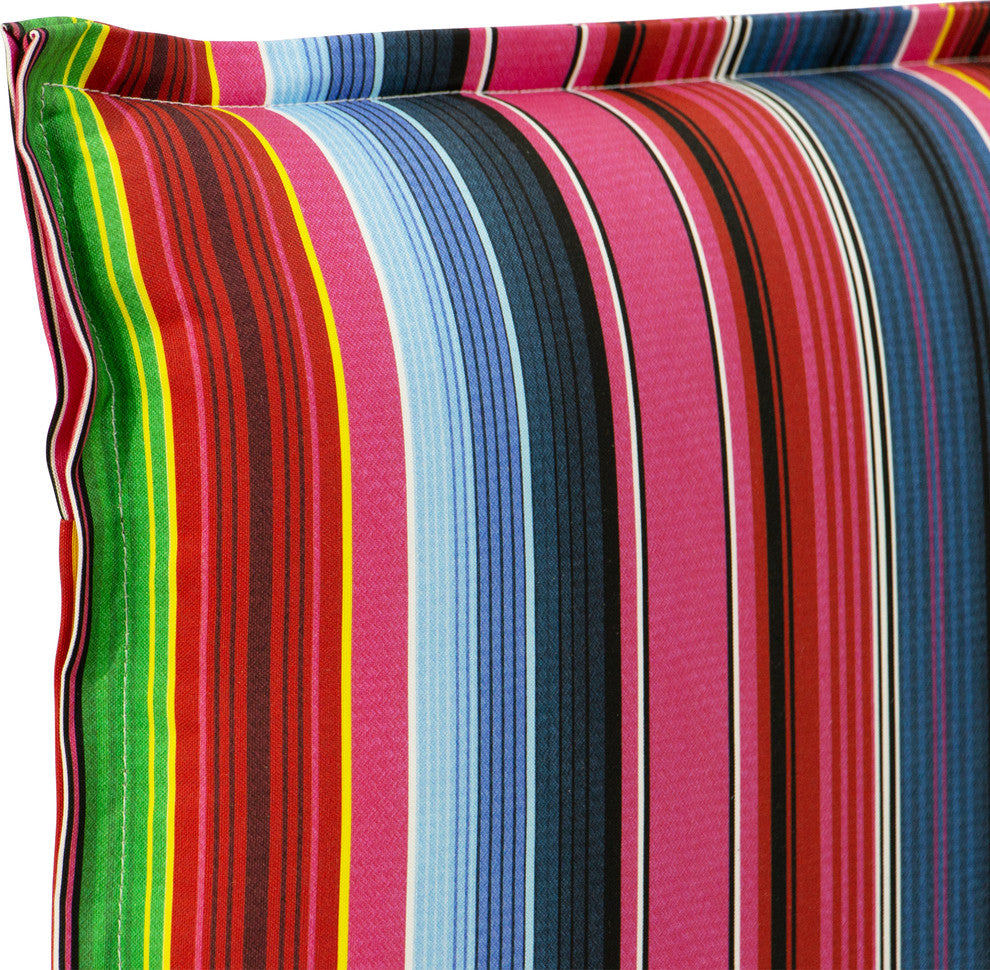 Rhodes King French Seam Headboard, Serape Stripe Bright Multi