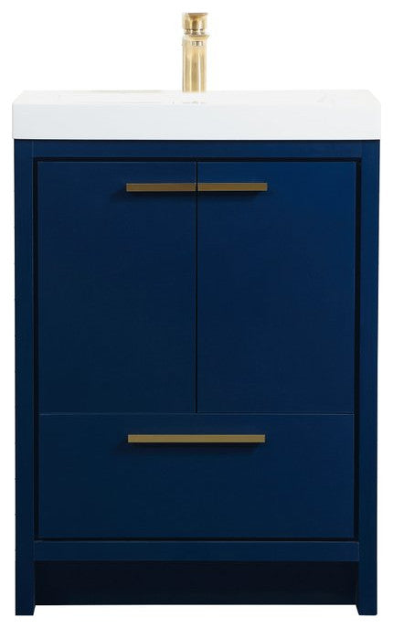Walker 24" Single Bathroom Vanity, Blue