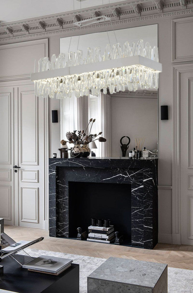Bethel International LX61C40CH 4-Light LED Chandelier, Chrome