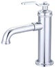 Water Creation Modern Streamlined Cylindrical Single Faucet F7-0001, Chrome