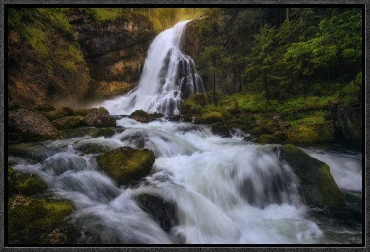 "Spring Flood" Framed Canvas Giclee by Daniel F., 19x13"