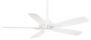 MinkaAire White Dyno 52" 5-Blade Indoor LED Ceiling Fan w/ Remote