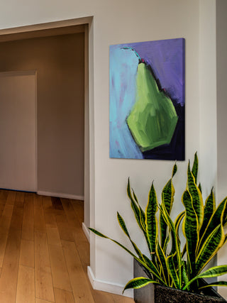 "Pearfect" Painting Print on Wrapped Canvas, 16"x24"