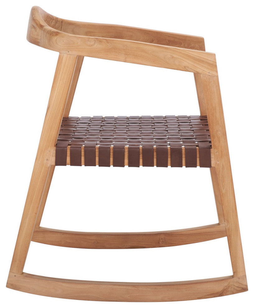 Safavieh Willa Rocking Dining Chair, Cognac/Natural