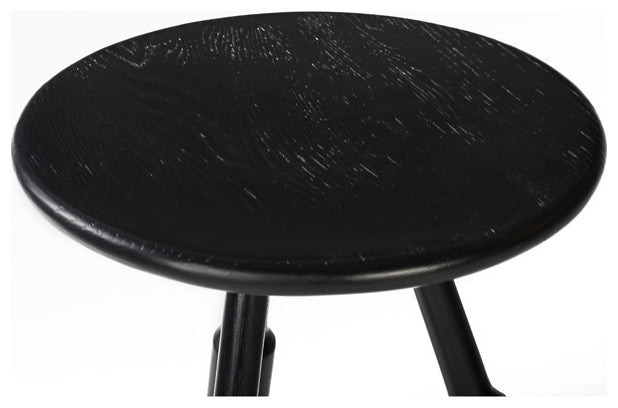 Dowel Solid Oak Counter Stool