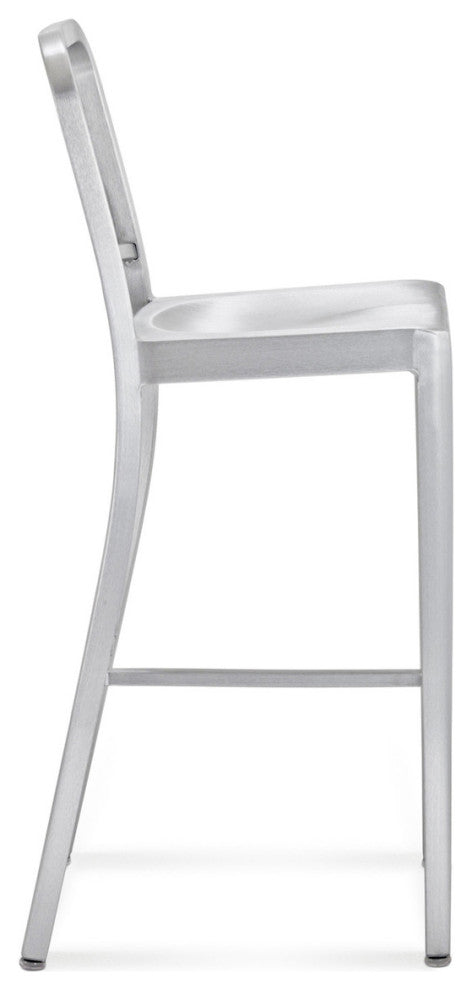 Navy Stainless Steel Bar Stool