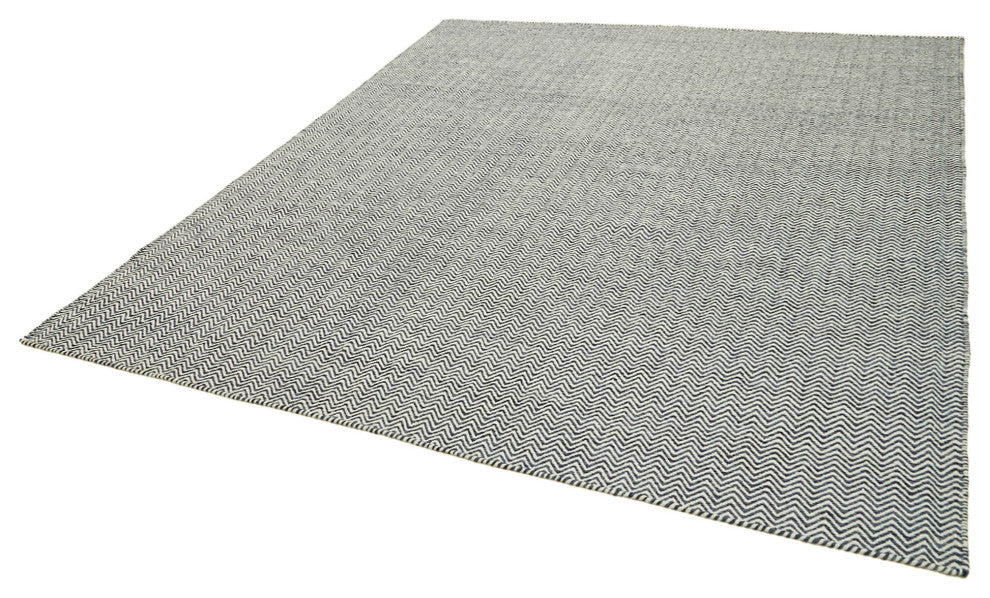 Rug N Carpet - Handwoven Modern Design 8' 0'' x 10' 0'' Wool Unique Kilim Rug