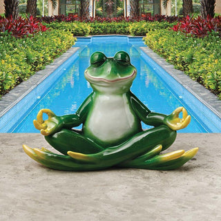 Strike a Pose Yoga Frog Statue