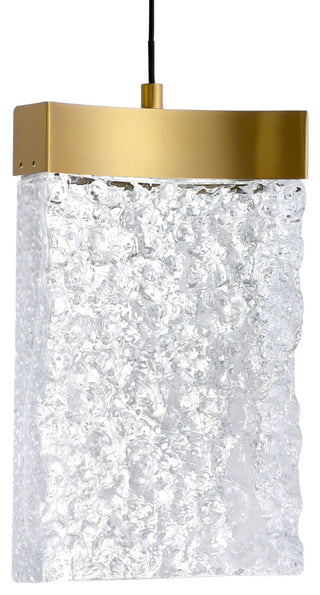 Lava Integrated LED Chandelier, Brass, 24"