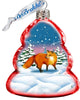 Keepsake Fox Scenic Glass Ornament