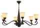 44W Muirfield 6 LT Chandelier