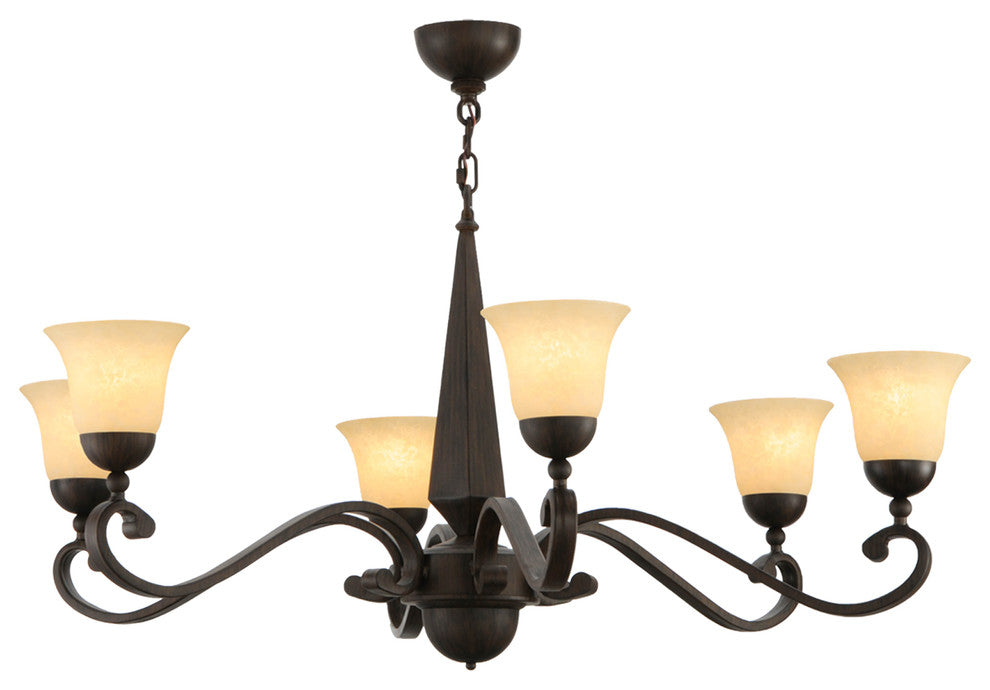 44W Muirfield 6 LT Chandelier