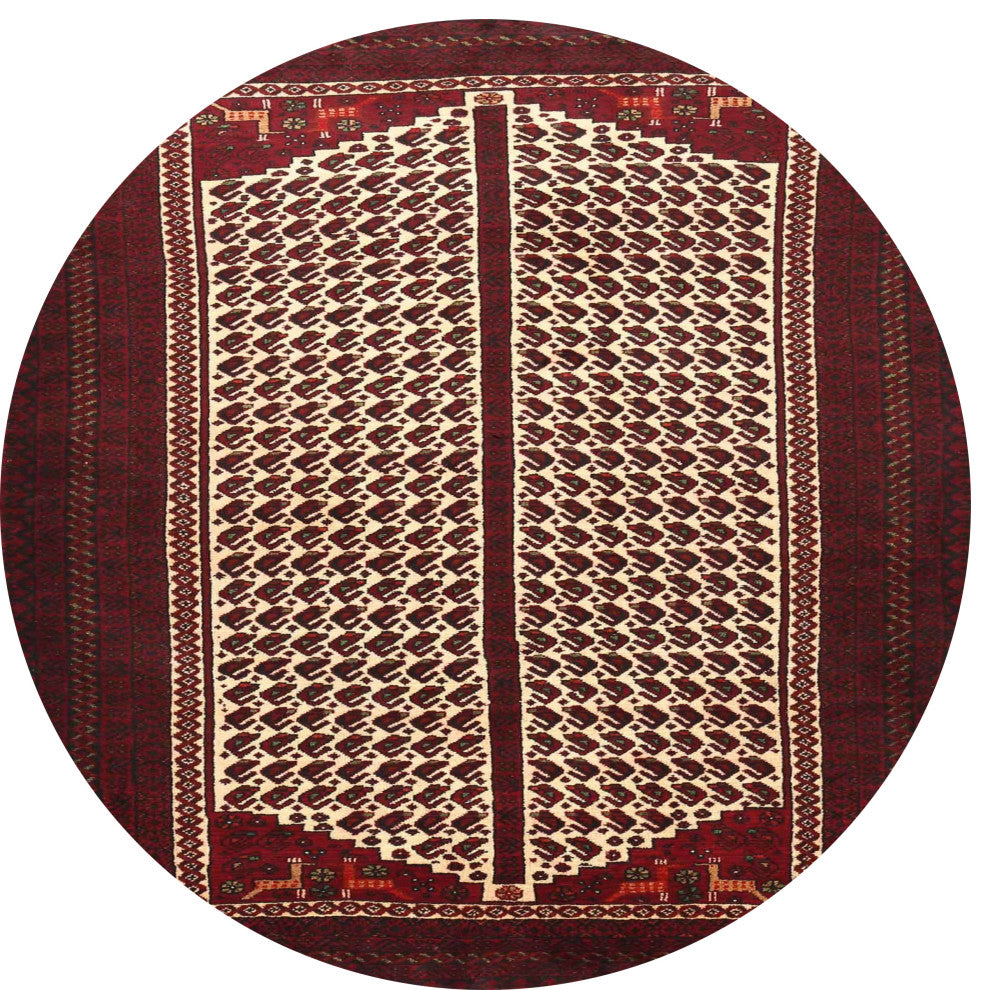 Ahgly Company Indoor Round Traditional Area Rugs, 4' Round