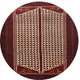 Ahgly Company Indoor Round Traditional Area Rugs, 4' Round