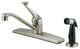 Crystal Cove 12-3099 Satin Nickel Kitchen Faucet With Sprayer