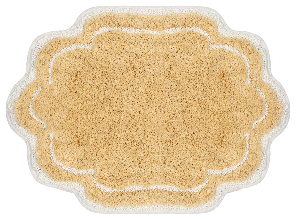 Allure Collection Absorbent Cotton Machine Washable Rug 17"x24", Yellow