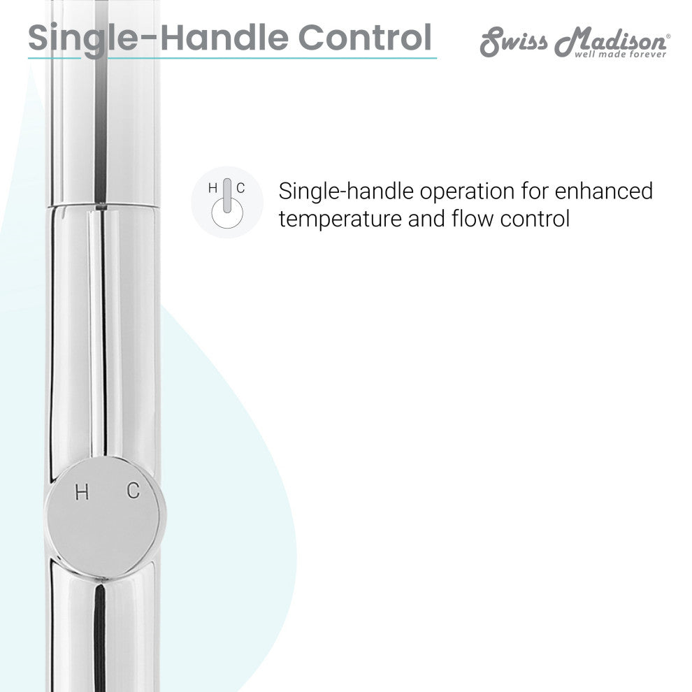 Chalet Single Handle, Pull-Down Kitchen Faucet, Chrome