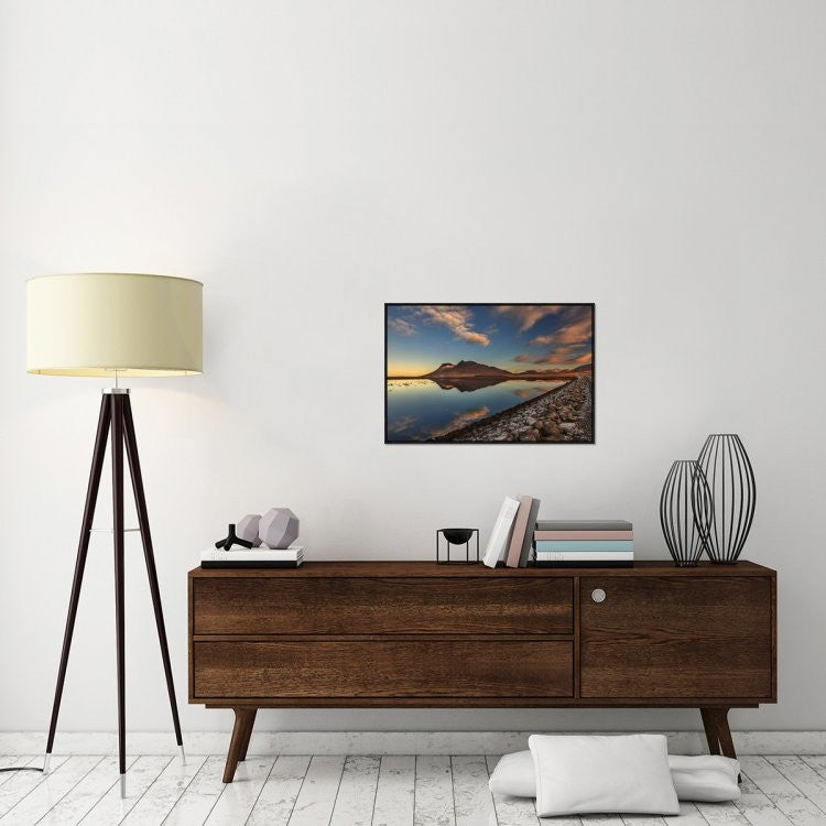 "Autumn Lights" Framed Canvas Giclee by Brin Ingibergsson-Bragi, 31x21"