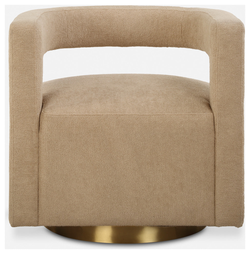 Uttermost - 23850 - Swivel Chair - Grounded - Brushed Brass