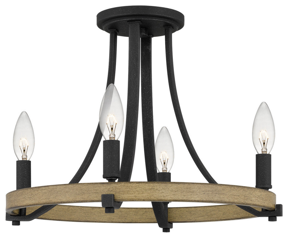 Quoizel CMS1716GK 4-Light Semi-Flush Mount, Colombes