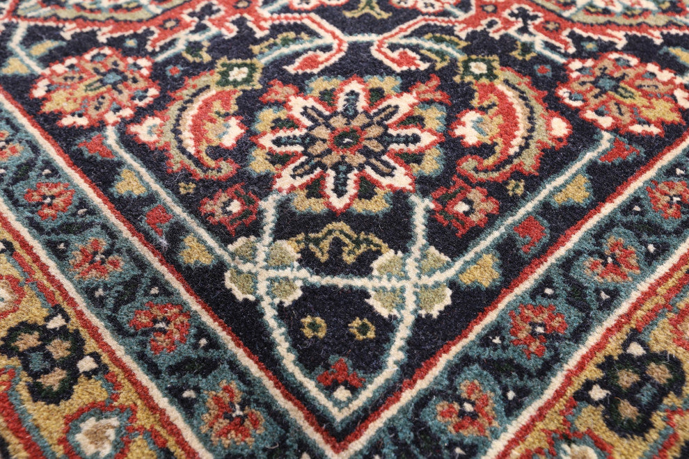 9' 0" X 12' 1" Persian Hill Herati Handmade Wool Rug - Q13161