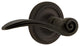 Rope Rose With Swan Lever, Oil-Rubbed Bronze, Passage, Right-Handed