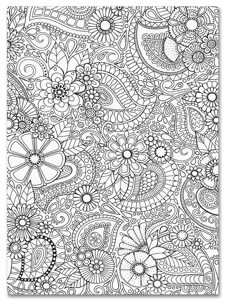 Hello Angel ''Paisley Blooms'' Canvas Art, 47x35
