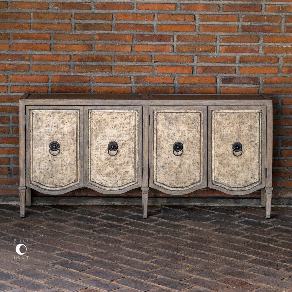Uttermost Thina Champagne Console Cabinet