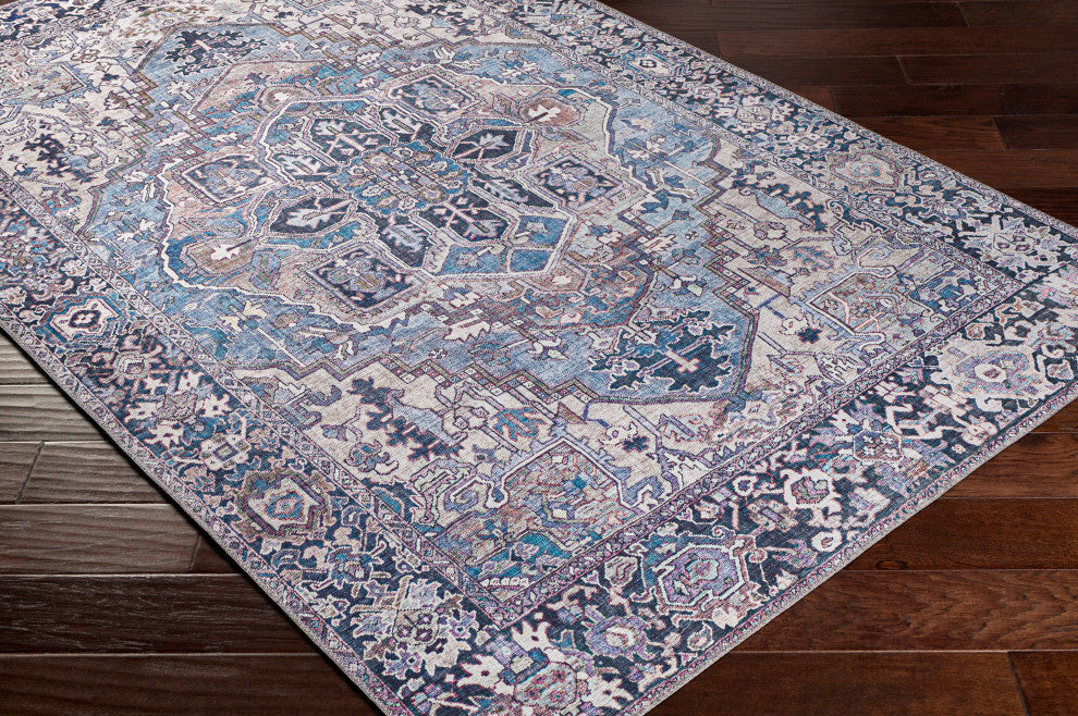 Iris IRS-2362 Traditional Blue 3'6"x5'6" Area Rug