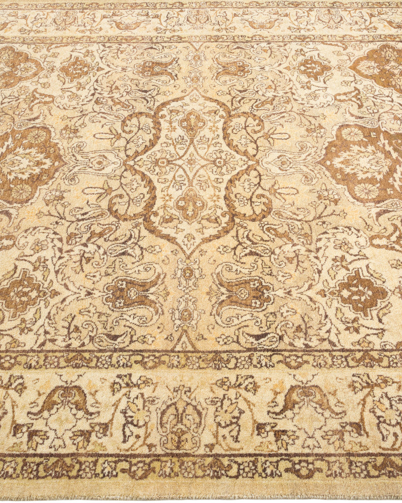 Mogul, One-of-a-Kind Hand-Knotted Area Rug Yellow, 4'3"x6'3"