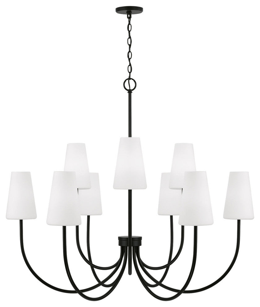 Capital Lighting 455291-550 Averitt 9 Light 46"W Chandelier - Aged Brass