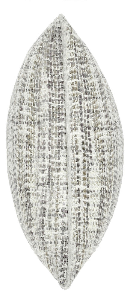 Baxter Woven 22" Throw Pillow, Blue by Kosas Home, Ivory, Natural